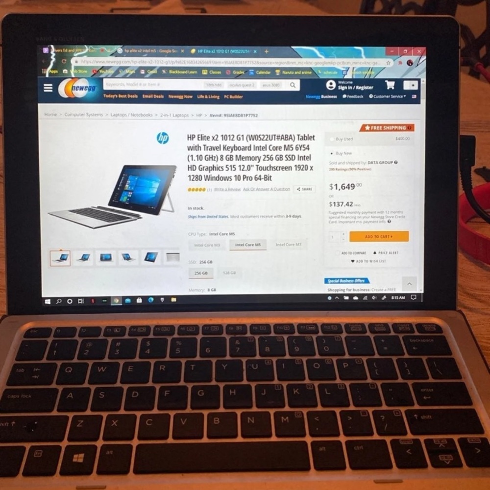 HP Elite x2 2 in 1 Laptop
